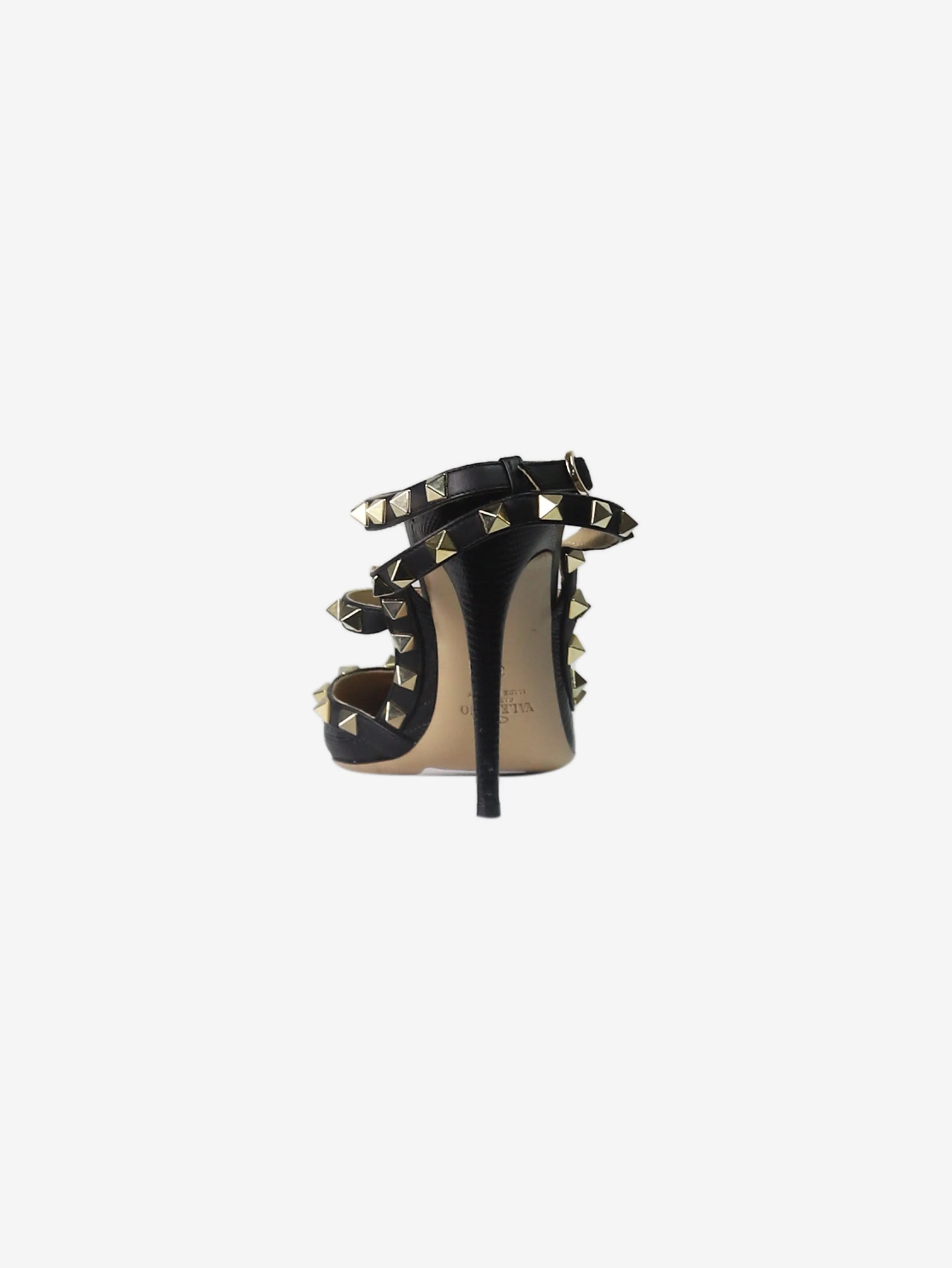 Black rockstud heels - size EU 39