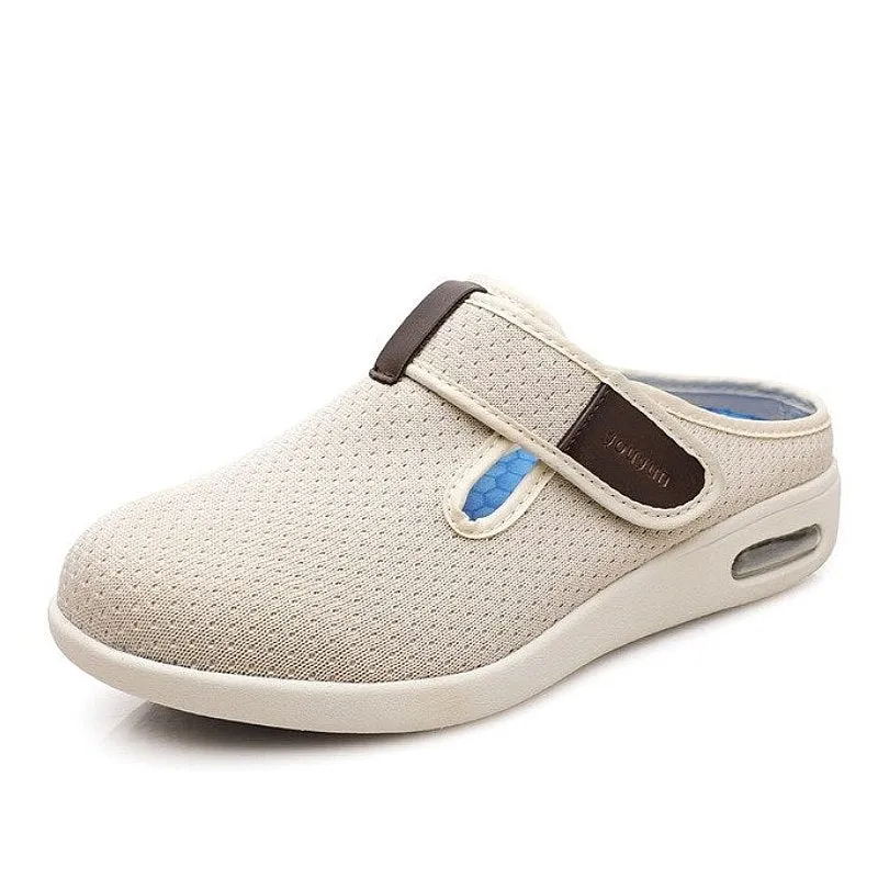 GRW Orthopedic Shoes For Women Open Back Hook&loop Arch Support Slippers Spring Summer