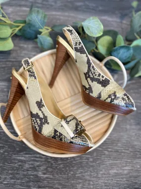 Snake Skin Heels
